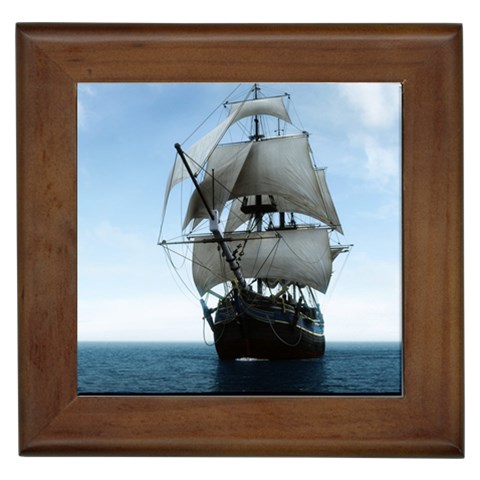BattleShip Framed Tile from ArtsNow.com Front
