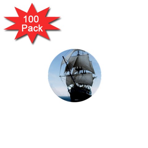 BattleShip 1  Mini Button (100 pack)  from ArtsNow.com Front