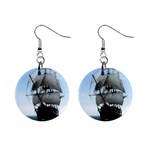 BattleShip 1  Button Earrings