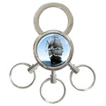 BattleShip 3-Ring Key Chain