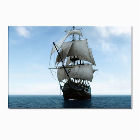 BattleShip Postcard 4 x 6  (Pkg of 10) from ArtsNow.com Front
