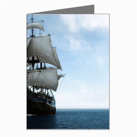 BattleShip Greeting Card from ArtsNow.com Left