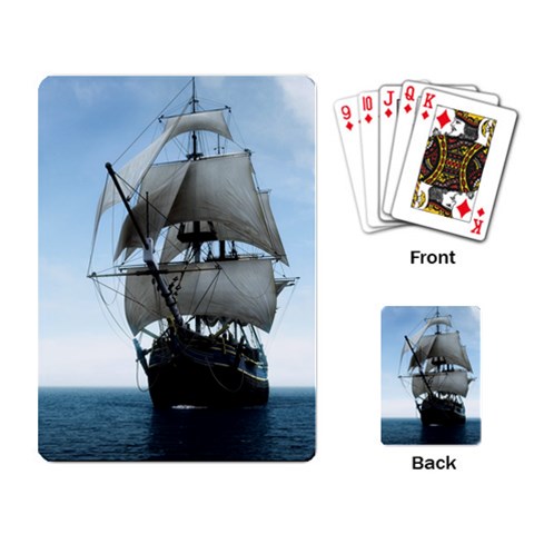 BattleShip Playing Cards Single Design from ArtsNow.com Back