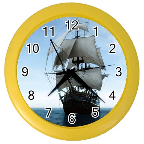 BattleShip Color Wall Clock from ArtsNow.com Front