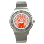 Paper-Cuts Stainless Steel Watch