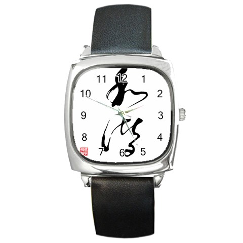 Harmony Square Metal Watch from ArtsNow.com Front