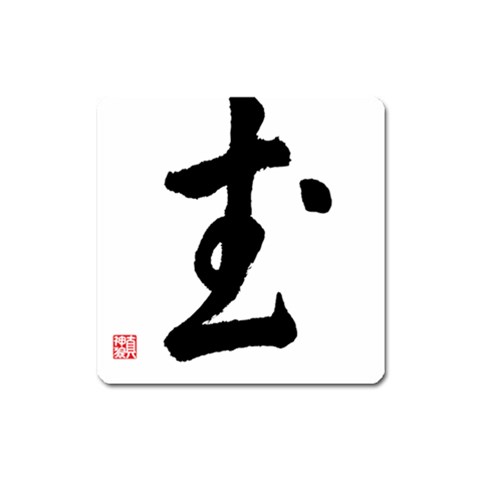 Kung Fu Magnet (Square) from ArtsNow.com Front