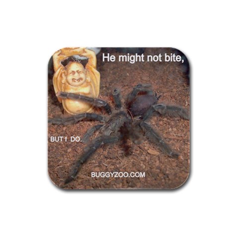 Buggy Zoo Tarantula Rubber Square Coaster (4 pack) from ArtsNow.com Front