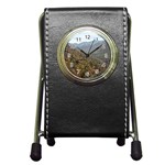 Mountain Scenery Pen Holder Desk Clock