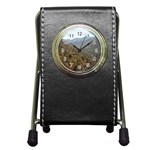 Mountain Scenery Pen Holder Desk Clock