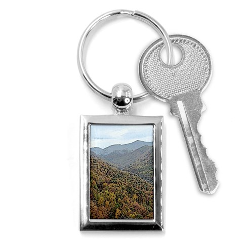 Mountain Scenery Key Chain (Rectangle) from ArtsNow.com Front