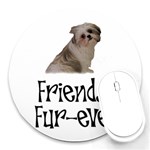 Shih Tzu friends Round Mousepad