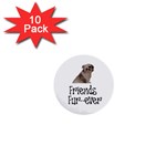 Shih Tzu friends 1  Mini Button (10 pack) 