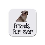 Shih Tzu friends Rubber Square Coaster (4 pack)