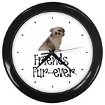 Shih Tzu friends Wall Clock (Black)