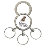 Shih Tzu friends 3-Ring Key Chain