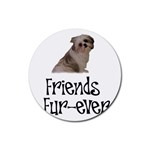 Shih Tzu friends Rubber Coaster (Round)