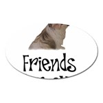 Shih Tzu friends Magnet (Oval)