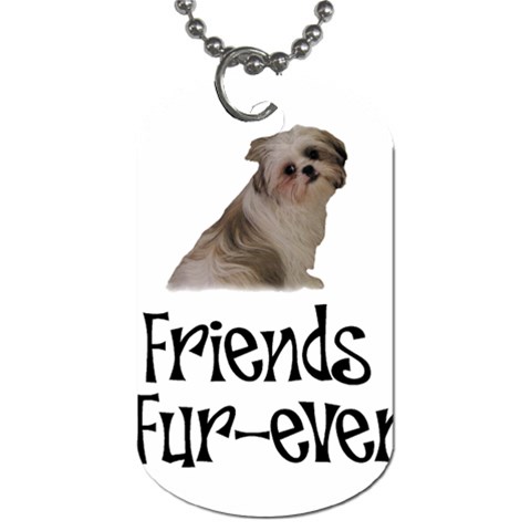 Shih Tzu friends Dog Tag (One Side) from ArtsNow.com Front