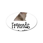 Shih Tzu friends Sticker Oval (10 pack)