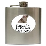 Shih Tzu friends Hip Flask (6 oz)