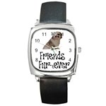 Shih Tzu friends Square Metal Watch