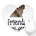 Shih Tzu friends Mousepad (Heart)