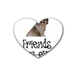 Shih Tzu friends Rubber Coaster (Heart)