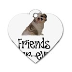 Shih Tzu friends Dog Tag Heart (One Side)