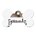 Shih Tzu friends Dog Tag Bone (One Side)