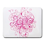White Love Small Mousepad