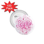 White Love 1.75  Button (100 pack) 