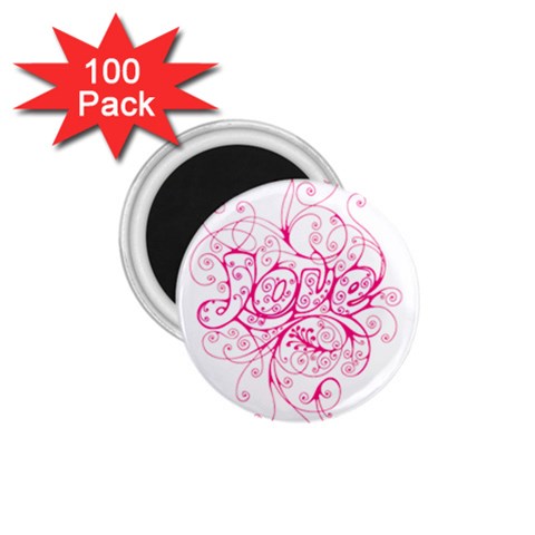 White Love 1.75  Magnet (100 pack)  from ArtsNow.com Front
