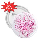 White Love 2.25  Button (100 pack)