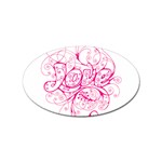 White Love Sticker (Oval)