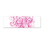 White Love Sticker (Bumper)