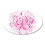 White Love Magnet (Oval)