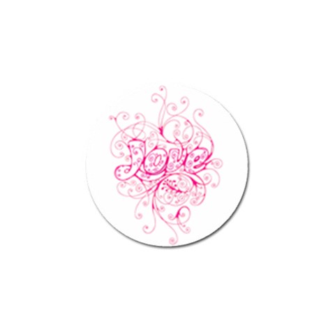 White Love Golf Ball Marker (4 pack) from ArtsNow.com Front