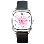 White Love Square Metal Watch