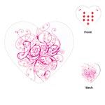 White Love Playing Cards (Heart)