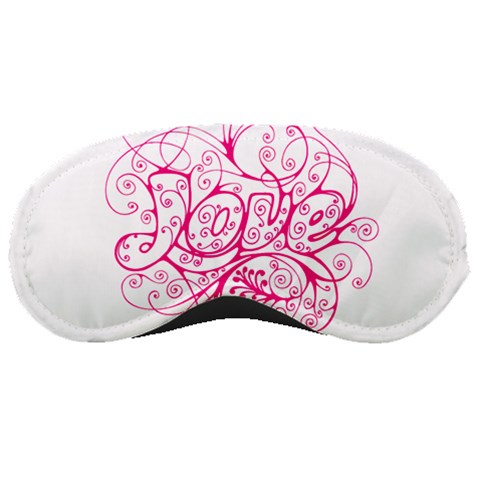 White Love Sleeping Mask from ArtsNow.com Front