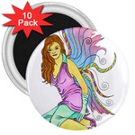 Jewel 3  Magnet (10 pack)