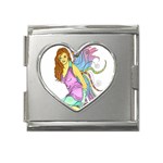 Jewel Mega Link Heart Italian Charm (18mm)