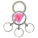 Be My Valentine 3-Ring Key Chain