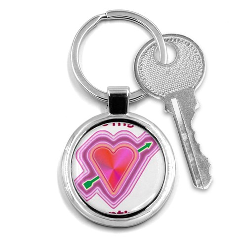 Be My Valentine Key Chain (Round) from ArtsNow.com Front