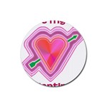 Be My Valentine Rubber Coaster (Round)