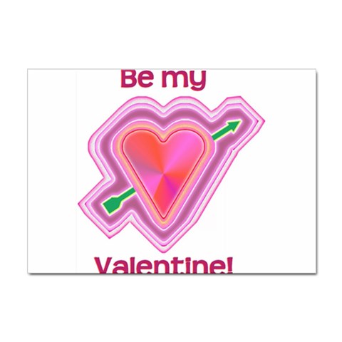 Be My Valentine Sticker A4 (10 pack) from ArtsNow.com Front