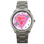 Be My Valentine Sport Metal Watch