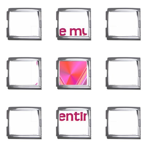 Be My Valentine Mega Link Italian Charm (9 pack) from ArtsNow.com Front