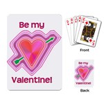 Be My Valentine Playing Cards Single Design